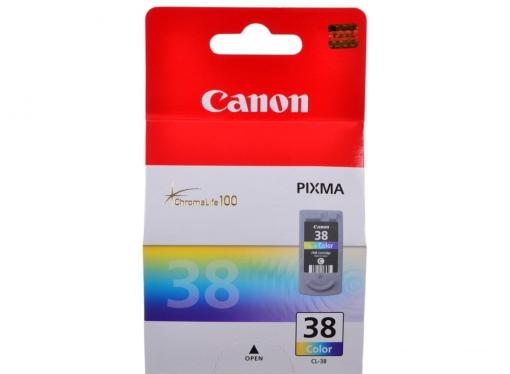 Картридж Canon CL-38 для Pixma iP 1800/2500/1900/2600, MX 300/310, MP 190/210/220/140. Трехцветный. 207 страниц.