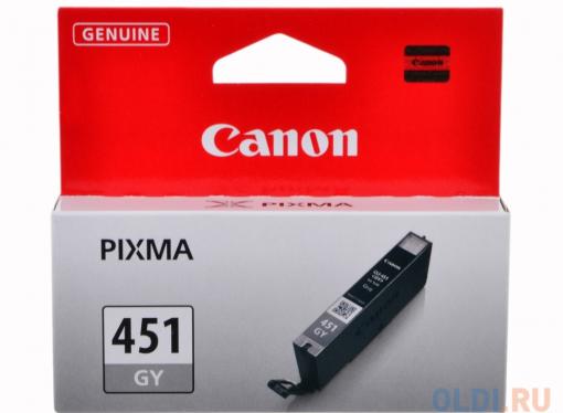Картридж Canon CLI-451GY для MG6340, MG5440. Серый. 780 страниц.