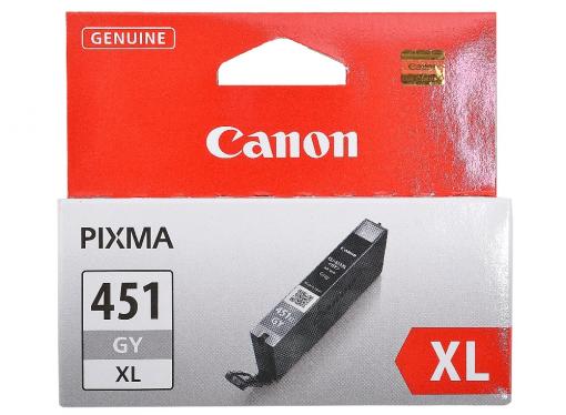 Картридж Canon CLI-451GY XL для MG6340, MG5440. Серый. 780 страниц.