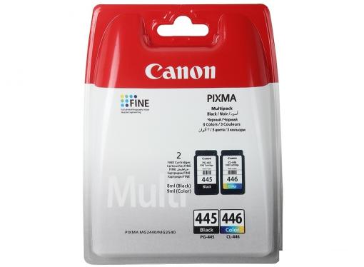 Набор картриджей Canon PG-445/CL-446 для MG2440/2540. Чёрный/Цветной. 2*180 страниц.