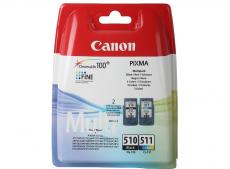 Набор картриджей Canon PG-510/CL-511 для PIXMA MP260. Чёрный/Цветной.