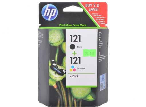 Комплект картриджей HP CN637HE (№121) (CC640HE + CC643HE) черный+ цветной   F4200