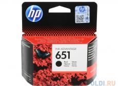 Картридж HP C2P10AE (№651) для DeskJet Ink Advantage 5645, 5575. Чёрный. 600 страниц.