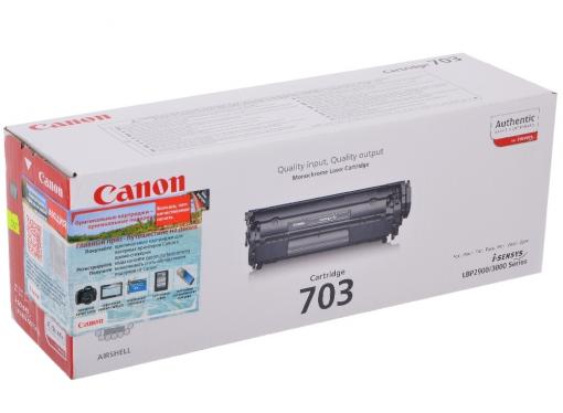 Картридж Canon 703 для принтеров LBP2900/LBP3000. Чёрный. 2000 страниц.