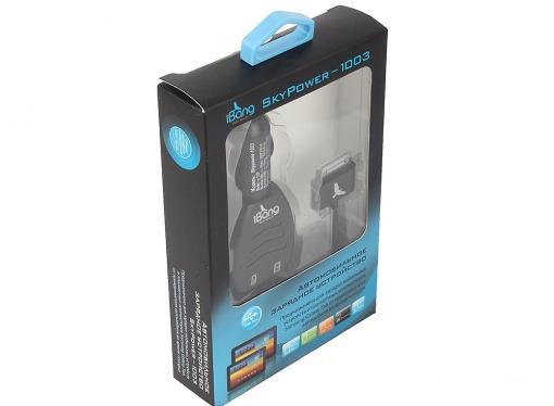 Автомобильное зарядное устройсто iBang Skypower - 1003 (Разъем для Galaxy Tab + доп. USB выход, 5 В/2100 мА макс. (1600 мА + 500 мА), черный)