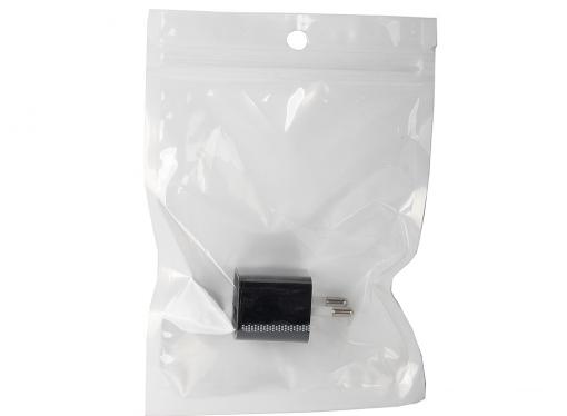 Зарядное устройство/адаптер питания USB от эл.сети Orient PU-2301, выход 5В/1000мА, черный