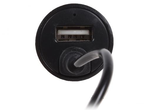 Автомобильное зарядное устроиство 3Cott 3C-CC-142CB-1USB-1IP6, с выходом  5В 1А USB Type A/F  и кабелем Lightning 0,9 м с выходом 5В 2.1А, черный