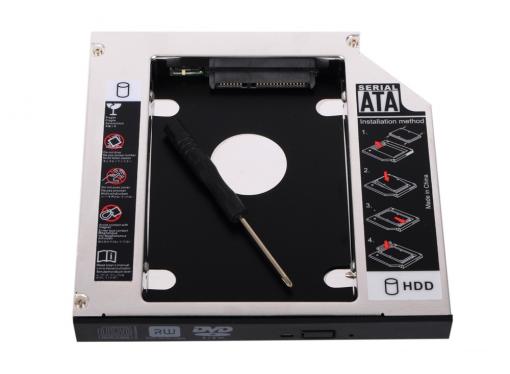 ORIENT UHD-2SC12  Шасси для 2.5” SATA HDD для установки в SATA отсек оптического привода ноутбука 12.7 мм