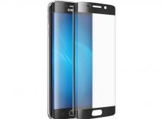Закаленное стекло 3D с цветной рамкой Metallic black (fullscreen) для Samsung Galaxy S7 Edge DF sColor-06