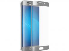 Закаленное стекло 3D с цветной рамкой Metallic silver (fullscreen) для Samsung Galaxy S7 Edge DF sColor-06