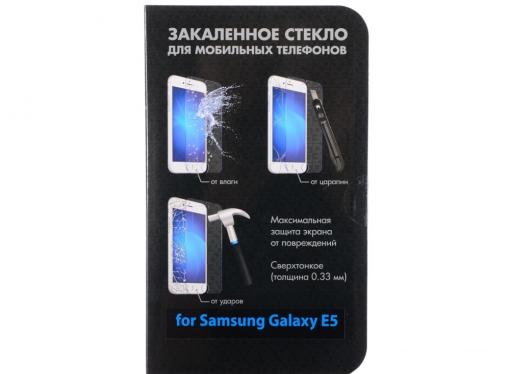 Закаленное стекло для Samsung Galaxy E5 DF sSteel-21