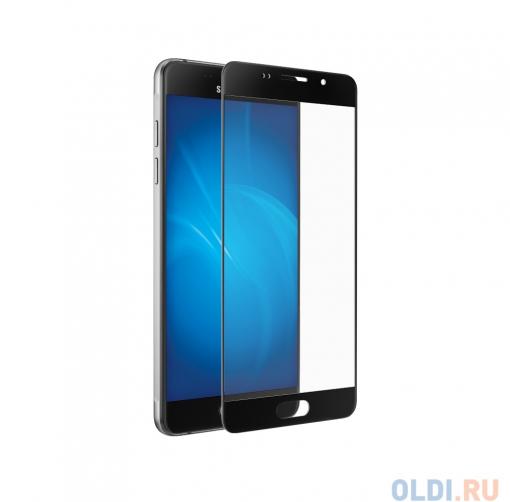 Закаленное стекло + чехол для смартфонов Samsung Galaxy A3 (2016) DF sKit-06 (black)