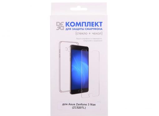 Закаленное стекло + чехол для смартфона Asus Zenfone 3 Max (ZC520TL) DF aKit-03