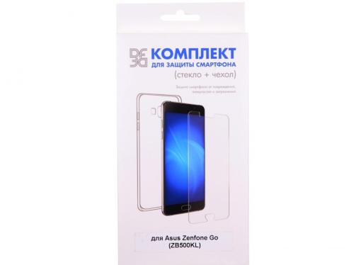 Закаленное стекло + чехол для смартфона Asus Zenfone Go (ZB500KL) DF aKit-02