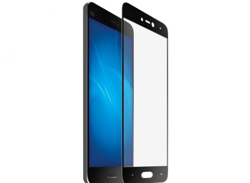 Закаленное стекло с цветной рамкой (fullscreen) для Xiaomi Mi 5c DF xiColor-11 (black)