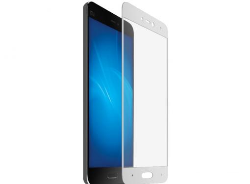 Закаленное стекло с цветной рамкой (fullscreen) для Xiaomi Mi 5c DF xiColor-11 (white)