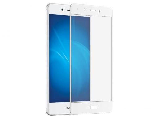 Закаленное стекло с цветной рамкой (fullscreen) для Huawei Honor 6C DF hwColor-11 (white)