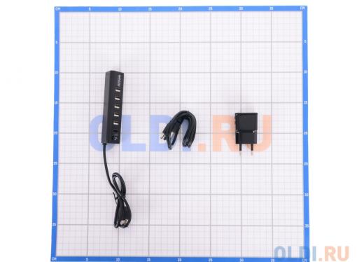 Концентратор USB 3.0/2.0 Ginzzu GR-315UAB, 7 портов (1xUSB3.0+6xUSB2.0)+adp