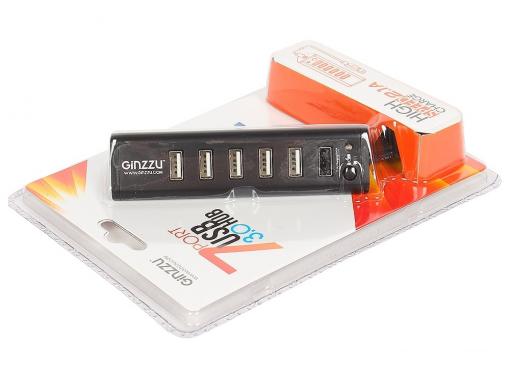 Концентратор USB 3.0/2.0 Ginzzu GR-315UB, 7 портов (1xUSB3.0+6xUSB2.0)