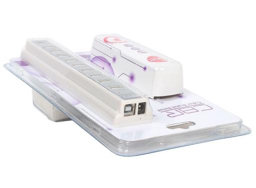 Концентратор USB 2.0 CBR  CH-310 White ,активный, 10 портов, USB 2.0/220В, белые