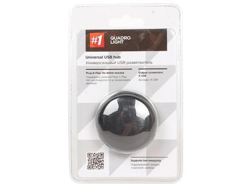 Концентратор USB Defender Quadro Light (83201) USB 2.0, 4 порта