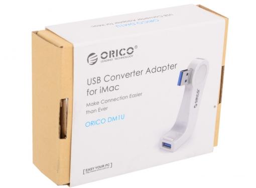 Концентратор USB Orico DM1U-WH 1 порт USB 3.0 белый