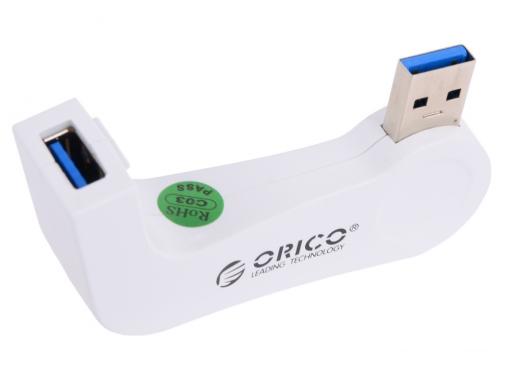Концентратор USB Orico DM1U-WH 1 порт USB 3.0 белый