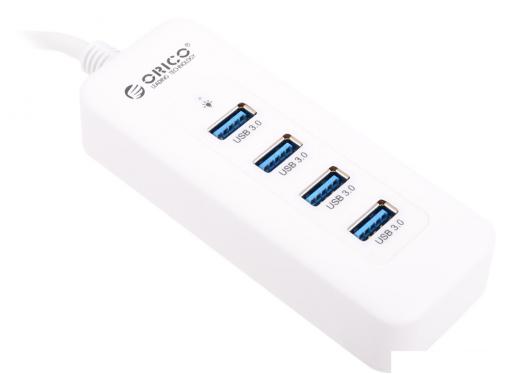 Концентратор USB Orico U3R1H4 (белый) USB 3.0 x 4