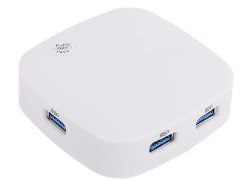 Концентратор USB Orico H4818-U3 (белый) USB 3.0 x 4, возможность подключения дополнительного питания