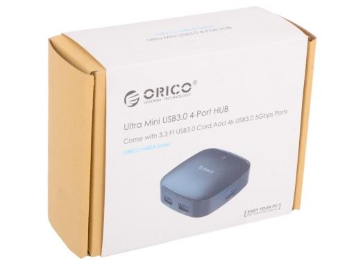 Концентратор USB Orico H4818-U3 (белый) USB 3.0 x 4, возможность подключения дополнительного питания