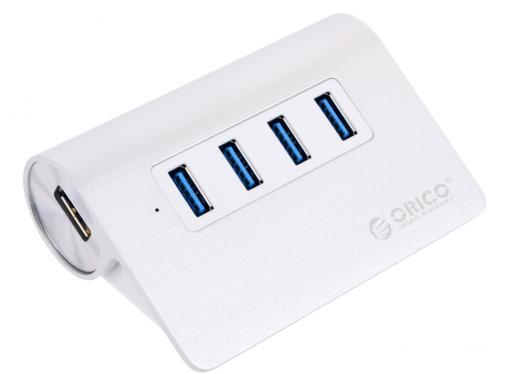 Концентратор USB Orico M3H4 (серебристый) USB 3.0 x 4