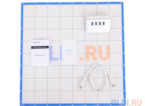 Концентратор USB Orico M3H4 (серебристый) USB 3.0 x 4