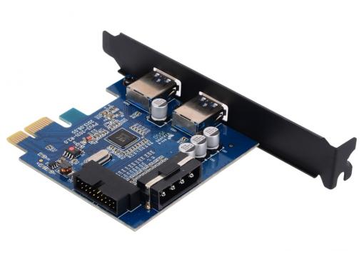 Контроллер PCI-E Orico PVU3-2O2I  OUT:USB 3.0*2 IN:USB3.0 20pin