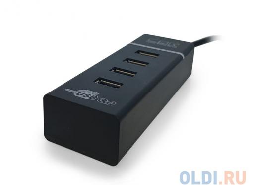 Концентратор CBR CH 157, 4 порта, USB 3.0 Поддержка Plug&Play. Длина провода 50+-3см. LED-подсветка.