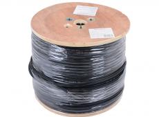 Сетевой кабель бухта 305м UTP 5e Telecom TC1000C5EN - Cu - OS- SW 4 пары, внешний, с тросом