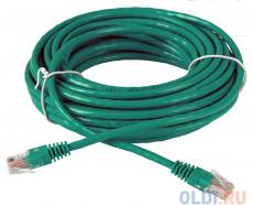 Сетевой кабель 10м UTP 5е, литой patch cord зеленый Aopen [ANP511_10M_G]