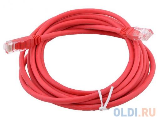 Сетевой кабель 10м UTP 5е, литой patch cord красный Aopen [ANP511_10M_R]
