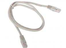 Сетевой кабель 1м UTP 5е, литой patch cord серый Aopen [ANP511_1M]