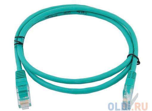 Сетевой кабель 1м UTP 5е, литой patch cord зеленый Aopen [ANP511_1M_G]
