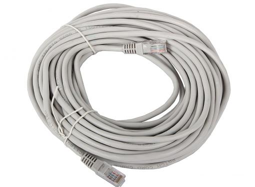 Сетевой кабель 15м UTP 5е, литой patch cord серый Aopen [ANP511_15M]