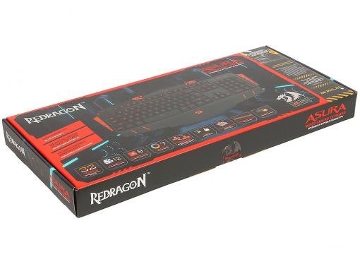 Клавиатура игровая Redragon Asura проводная RU,черный,7 уровней подсветки