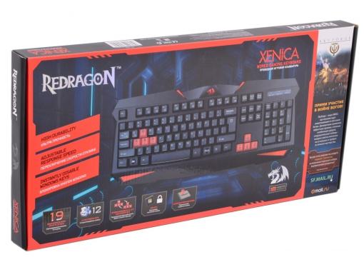 Клавиатура игровая Redragon Xenica проводная RU,черный, начального уровня