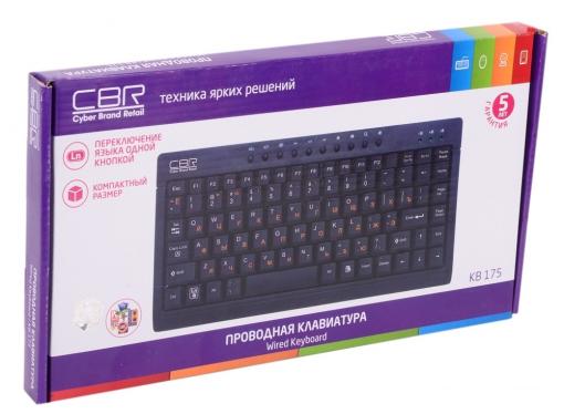 Клавиатура CBR KB 175 черный USB