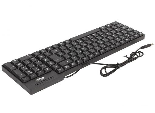 Клавиатура проводная Ritmix RKB-100 Black, Кл: 102; Длина кабеля: 130 см;  Цвет: черный, USB