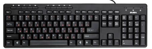 Клавиатура Sven standart 307M USB  black