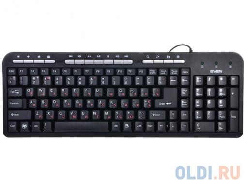 Клавиатура Sven standart 309M USB  black