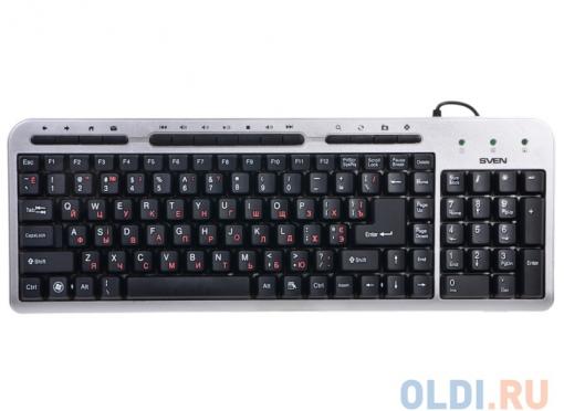 Клавиатура Sven standart 309M USB  Silver