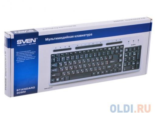 Клавиатура Sven standart 309M USB  Silver