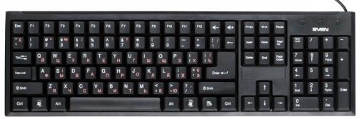 Клавиатура SVEN Standard 303 USB чёрная