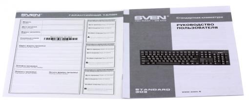 Клавиатура SVEN Standard 303 USB чёрная